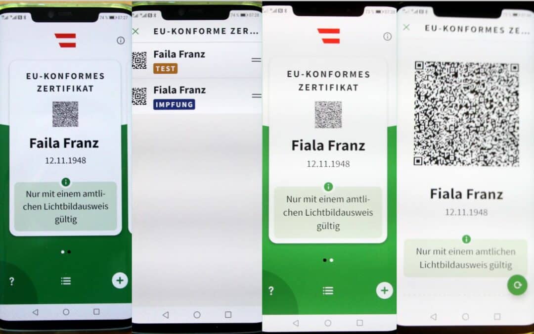 Grüner Pass für Android