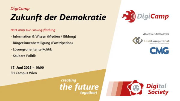 Unterstützung für das Barcamp “Zukunft der Demokratie” gesucht!