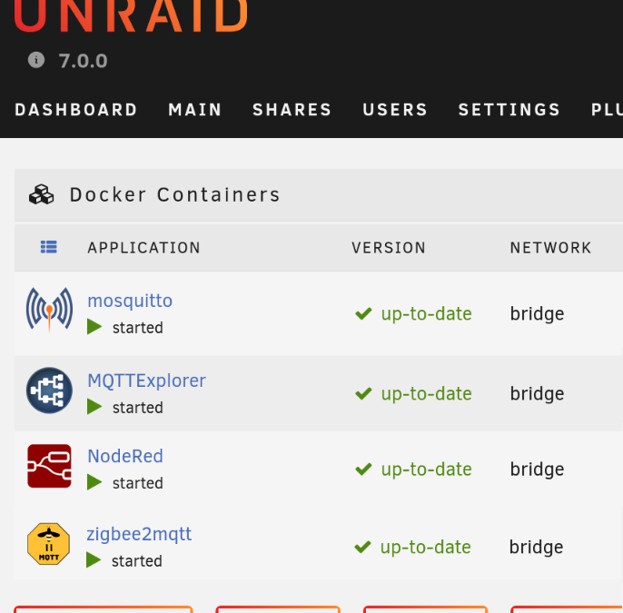 DIY: Umzug der Heimsteuerung auf unraid-Server