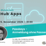Hub Apps: Anmeldung ohne Passwort - Passkeys