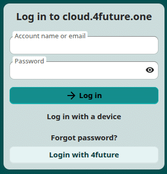 IMAP-Login für cloud.4future.one (Nextcloud)