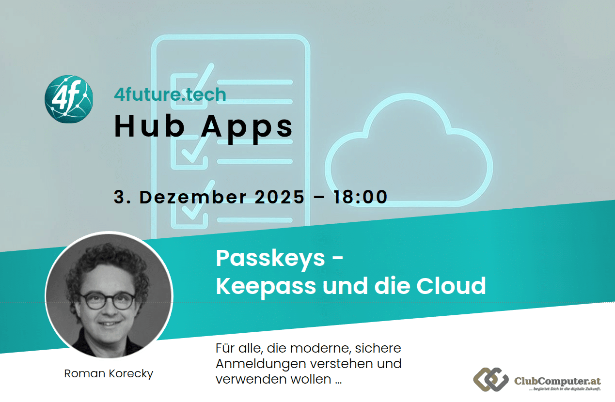 Hub Apps: Passkeys, Keepass und die Cloud